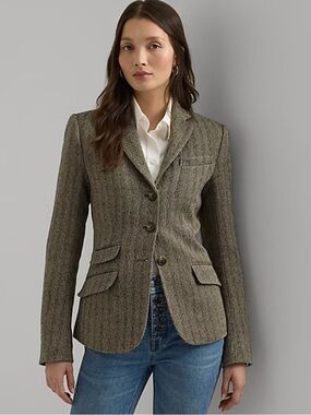 Ralph Lauren Herringbone Tweed Blazer